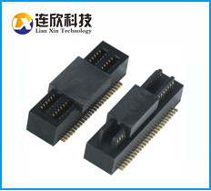 廣東深圳板對板廠家0.8mm雙槽板對板連接器公母貼片4.0-6.5合高